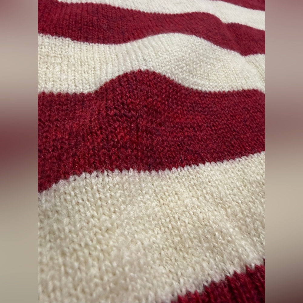 MOLLY GODDARD Red and Cream Striped Sweater - Picture 9 of 13